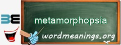 WordMeaning blackboard for metamorphopsia